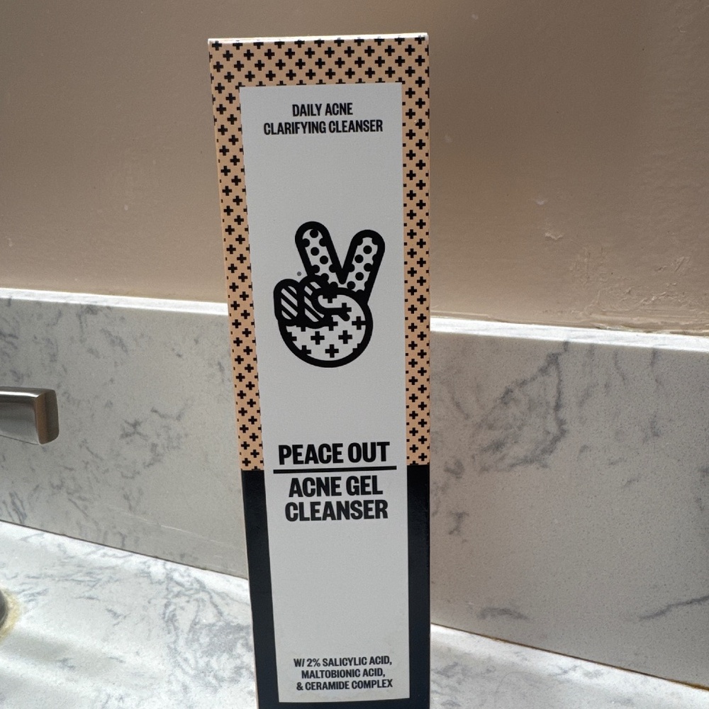 Peace out acne gel cleanser